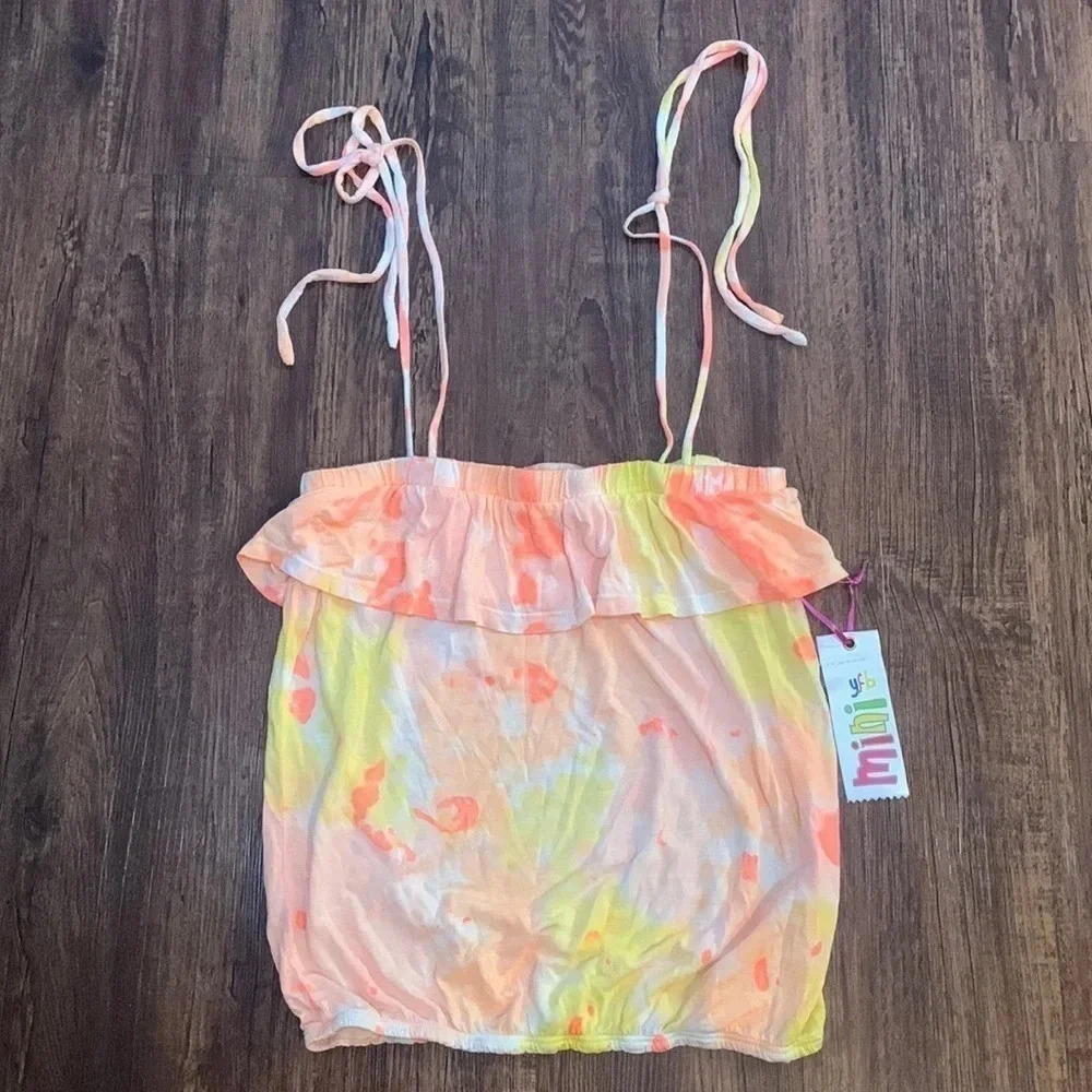 Young Fabulous & Broke Girls Top Tie Shoulder Sz 12 NWT